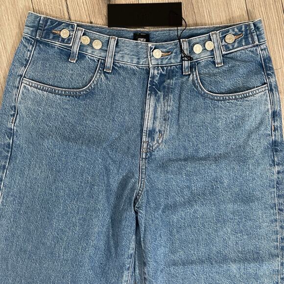 Edwin Womens Maiia Trouser Cropped Jeans Wide Leg - One Way - Small S - $228 - Picture 4 of 9